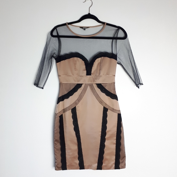 ASOS Mesh Sweetheart Dress - Picture 4 of 4